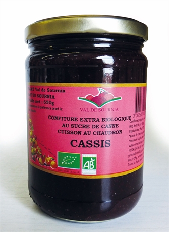 confiture cassis 650g